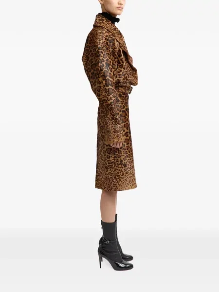 Geacă 16arlington cu imagine cu model leopard maro