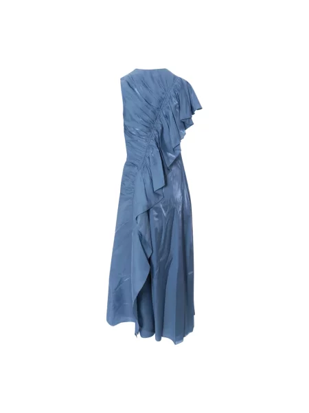 Sukienka maxi Ulla Johnson biznesowa niebieska