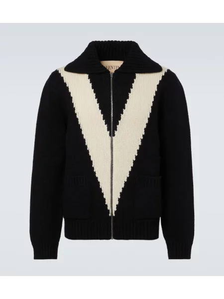 Pulover Valentino de lână negru