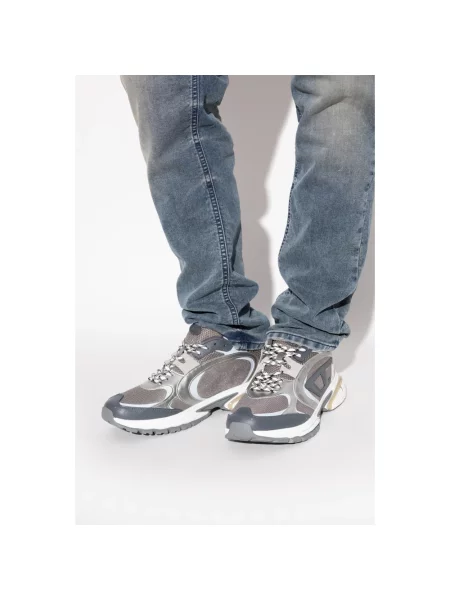 Sneakersy Diesel skórzane szare