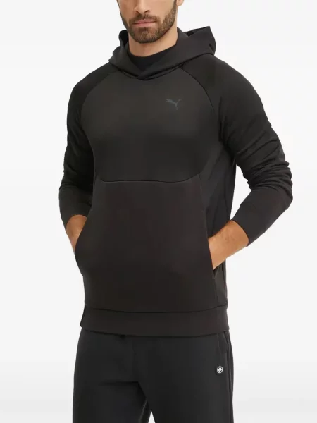 Hanorac cu glugă Puma cu imagine negru