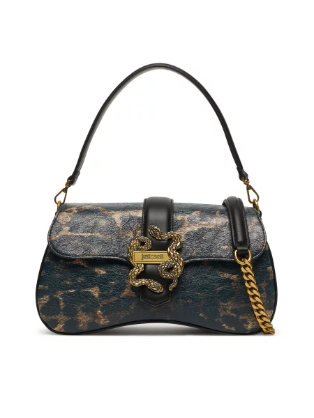 Rankinė Just Cavalli Iconic Snakes juoda