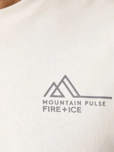 Scurt tricou Bogner Fire+ice cu imagine alb
