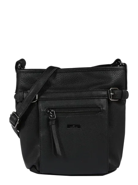 TOM TAILOR Geantă de umăr Juna' negru