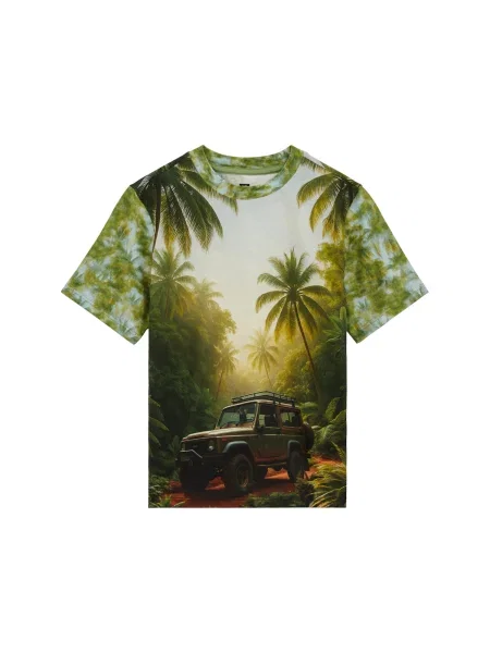 WE Fashion Póló világoskék olíva / sötétzöld zöld