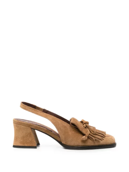 Pantofi cu toc Etro slingback maro