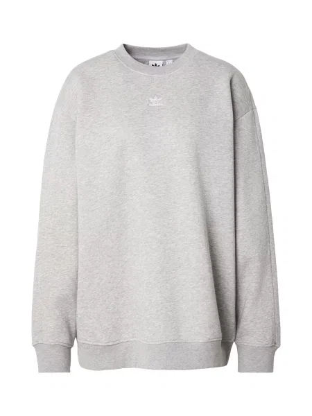 ADIDAS ORIGINALS Μπλούζα φούτερ Essentials γκρι μελανζέ λευκό