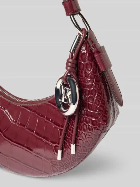Torebka z detalem z logo model ‘KOA’ Michael Michael Kors bordowa