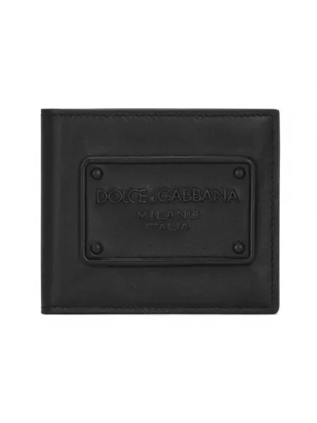 Portfel Dolce And Gabbana skórzany czarny
