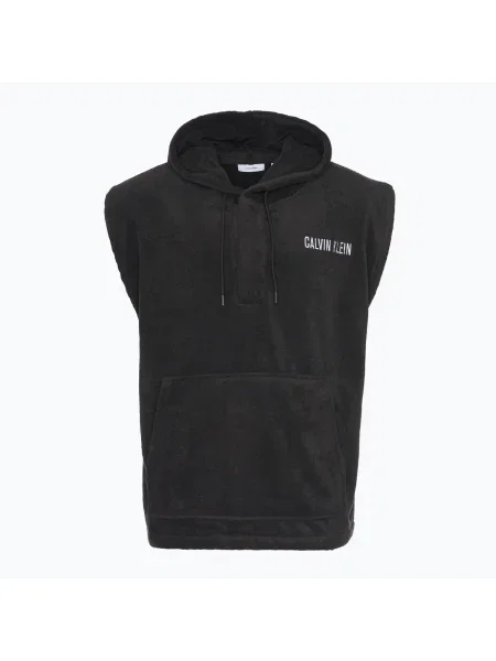 Poncho pentru bărbați Calvin Klein Towel Hoodie pvh black negru