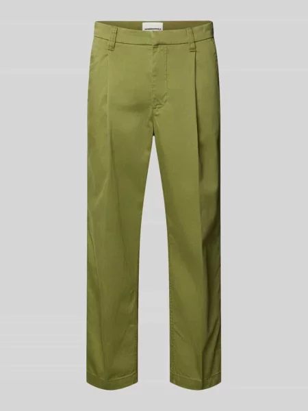 Spodnie chino z mieszanki bawełny krój regular fit model TAAMIR PLEATED' Armedangels