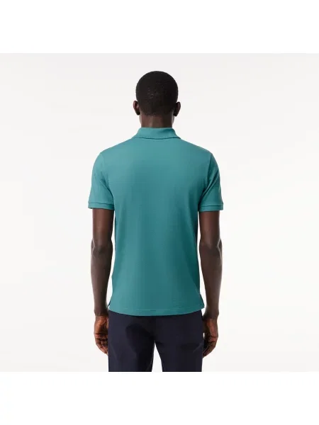 Поло Lacoste голубое