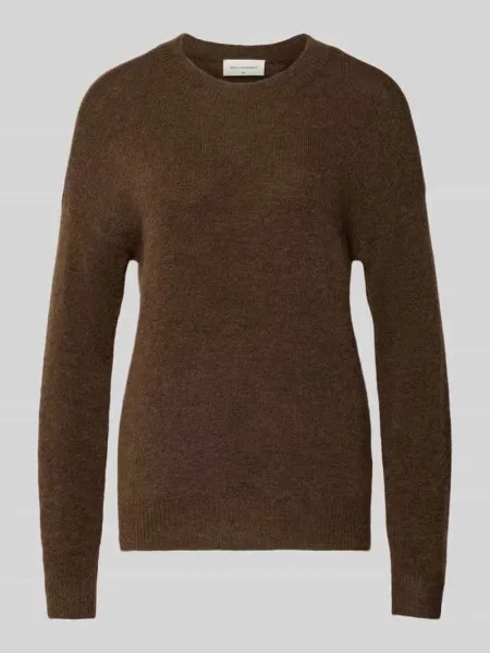 Sweter z dzianiny z okrągłym dekoltem model ‘Festina Hope’ Msch Copenhagen