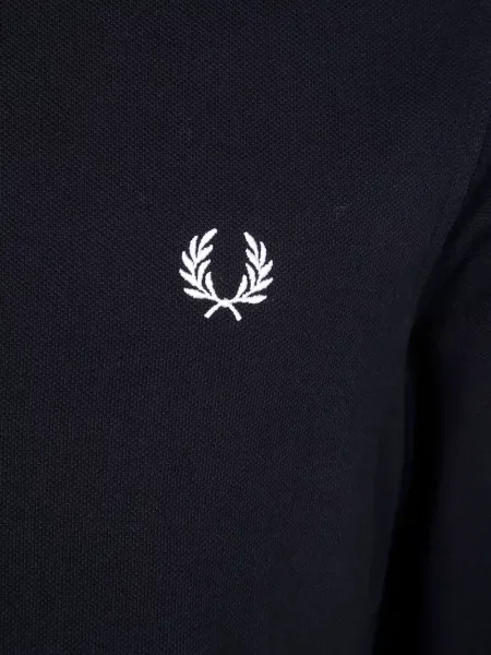 Polo Fred Perry με κέντημα μαύρο