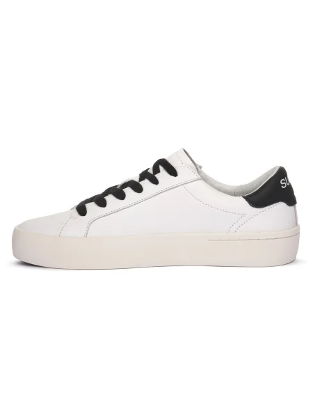 Pantofi Sun68 din piele alb