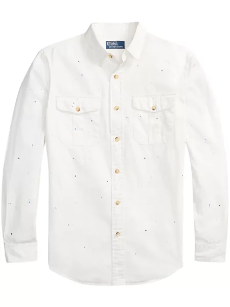 Ursuleț de pluș tricou polo Polo Ralph Lauren din țesătură twill clasic albastru