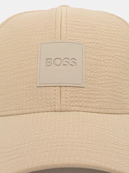 Кепка Boss с аппликацией бежевая