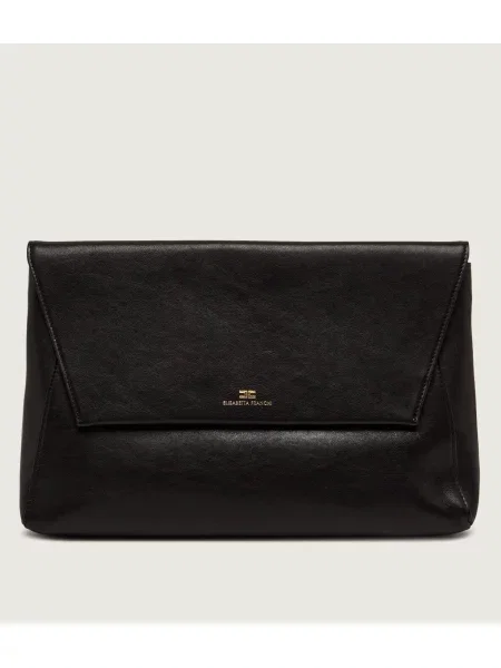 Rucsac Elisabetta Franchi din piele plic negru
