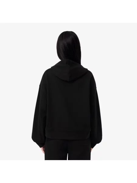 Lacoste Polarowa Bluza czarna