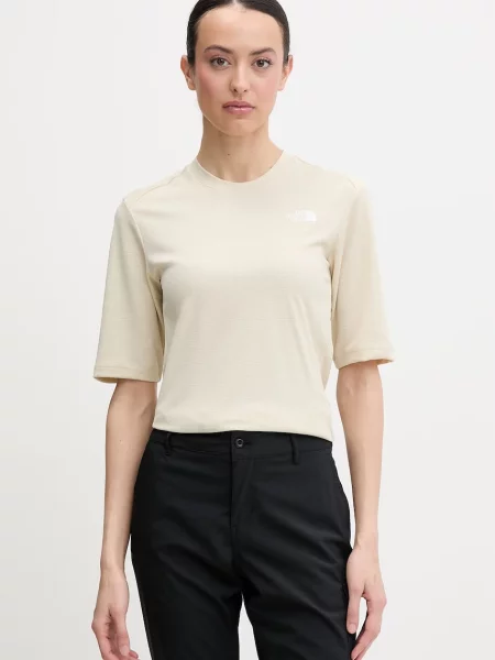The North Face T-shirt sportowy Shadow beżowa
