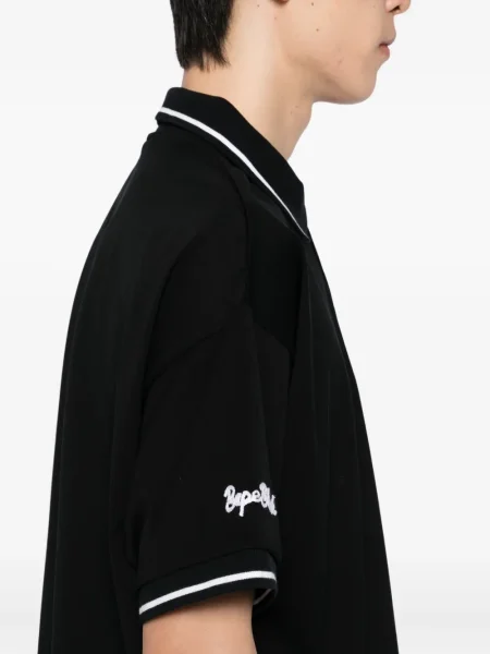 Polo Bape Black *a Bathing Ape® με κέντημα μαύρο