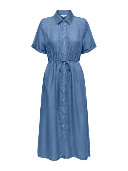 ONLY Rochie tip bluză ONLCHARIS denim albastru