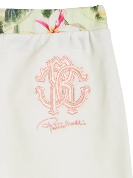 Spodnie dziecięce Roberto Cavalli białe