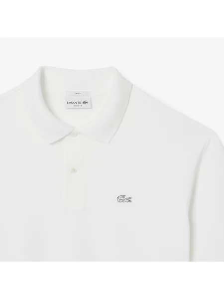Lacoste Koszulka Polo O Luźnym Kroju Z Grubej Piki biały