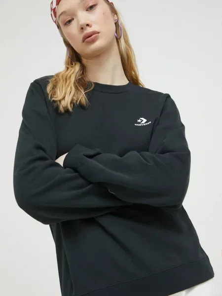 Mikina Converse hladká černá