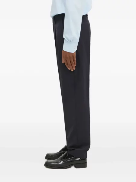 Pantaloni Paul Smith plisate albastru