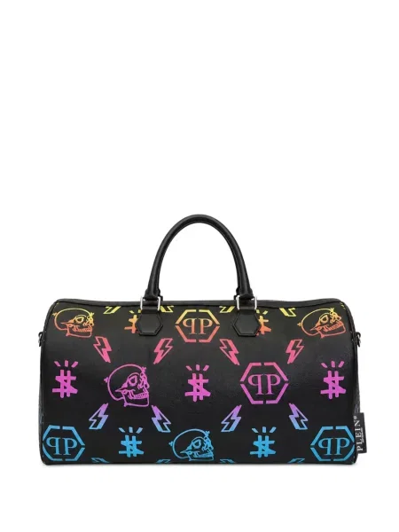 Torba Philipp Plein skórzana czarna
