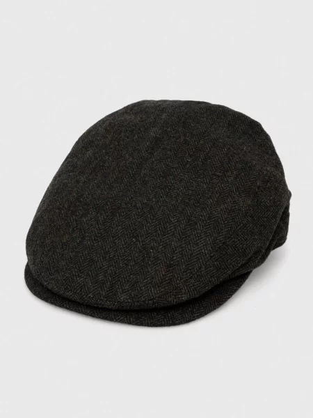 Вовняний кашкет Barbour вовна зелений