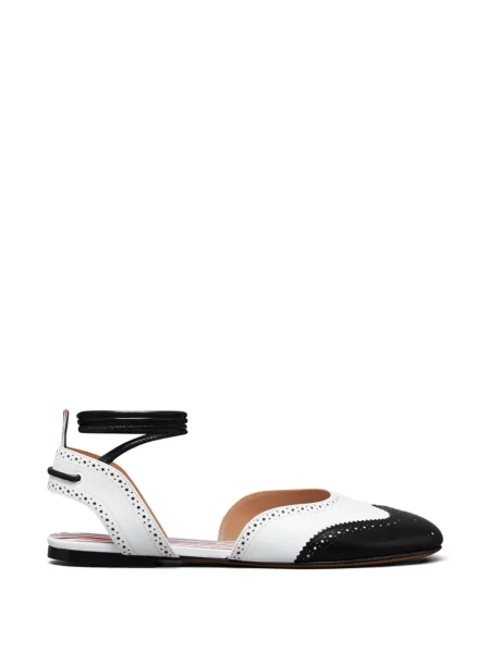 Pantofi cu toc Thom Browne fără toc alb