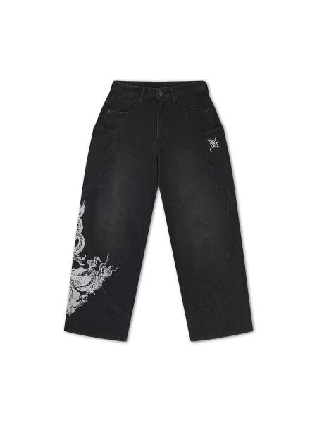 Ed Hardy Džíny černá bílá