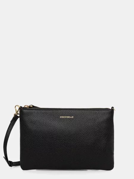 Coccinelle keresztpántos táska női bőr BEST CROSSBODY fekete