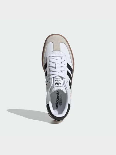 Кожаные кеды Adidas белые