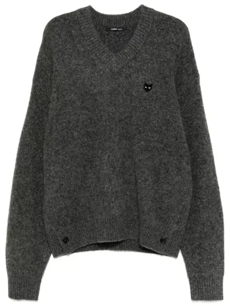 Moherowy sweter Zzero By Songzio szary