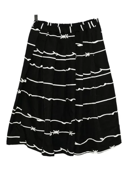 Fustă Black Comme Des Garçons cu imagine negru