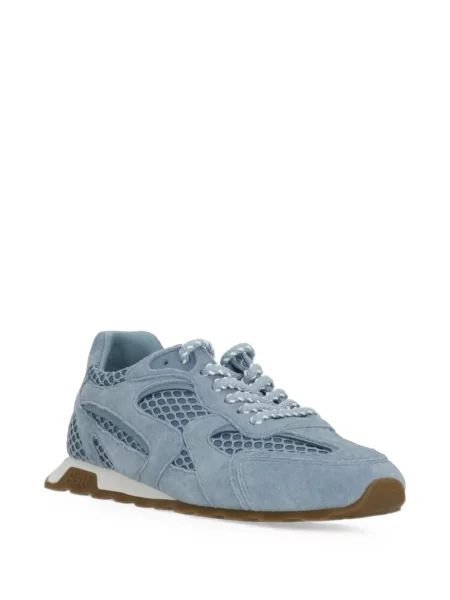 Sneakerși Ash din piele de căprioară albastru