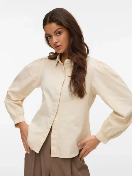 VERO MODA Bluza VMNILY kremna