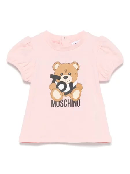 Koszulka dziecięca Moschino różowa