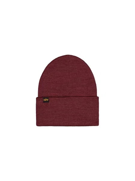 ALPHA INDUSTRIES Căciulă roșu burgundy / negru alb