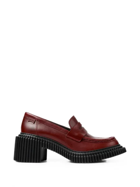 Pantofi loafer Camper din piele roșu