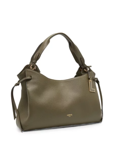 Geantă shopper Lancel din piele verde