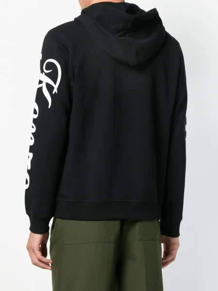 Majica s kapuljačom Kenzo s uzorkom tigra crna