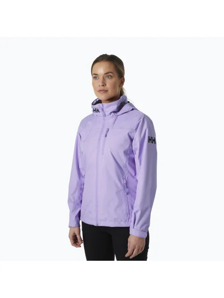 Ветроходно яке за жени Helly Hansen Crew Hooded Midlayer heather виолетово