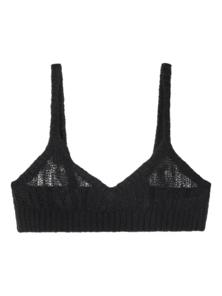 Top Alanui de lână negru