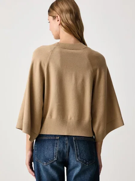 United Colors of Benetton pulover z viskozo bež