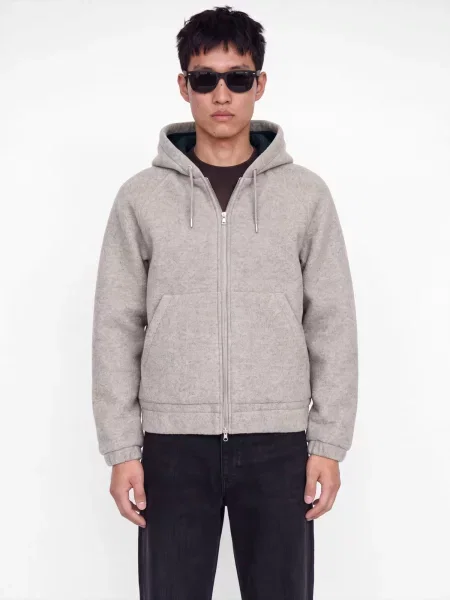 JACK & JONES Geacă de primăvară-toamnă JCOIMPACT amestecat gri