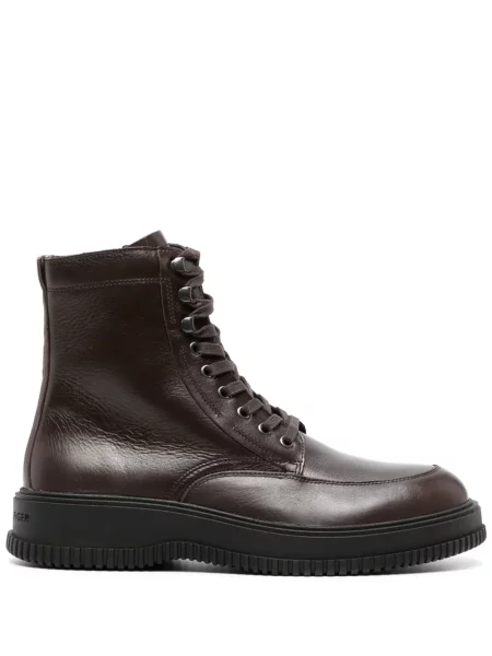 Botine Tommy Hilfiger din piele maro
